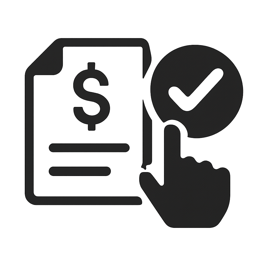 generate a simple icon resembling accounts payable without words-1