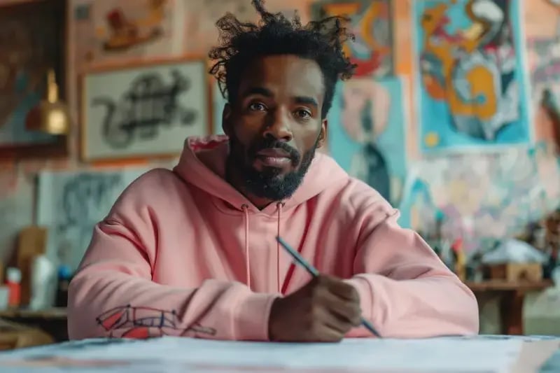 vecteezy_a-black-male-artist-in-a-pink-hoodie-is-sketching-ideas-on-a_58471839 - Copy